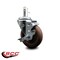 Service Caster 4'' High Temp Glass Filled Nylon 7/16'' Grip Ring Stem Caster with Brake SCC-GR20S414-GFNSHT-TLB-716138 - alternate 4